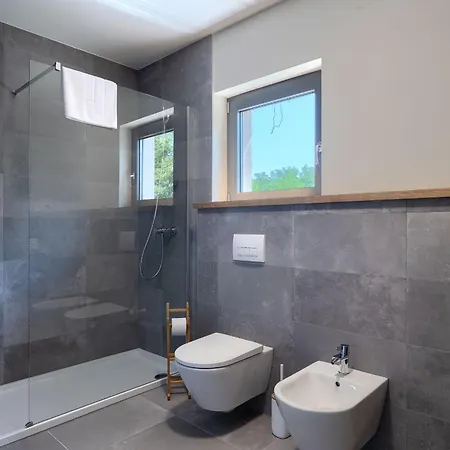 Villa Gradisca In Vizinada, Istria Con Piscina Privata E Ac